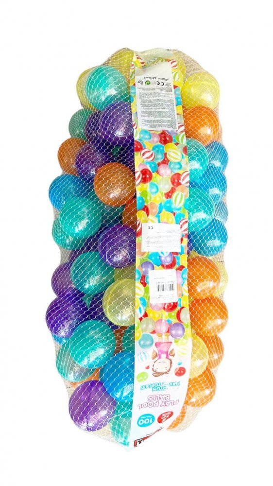 PILSAN Set 100 bile mici de 7 cm Pastel Multicolor Glitter