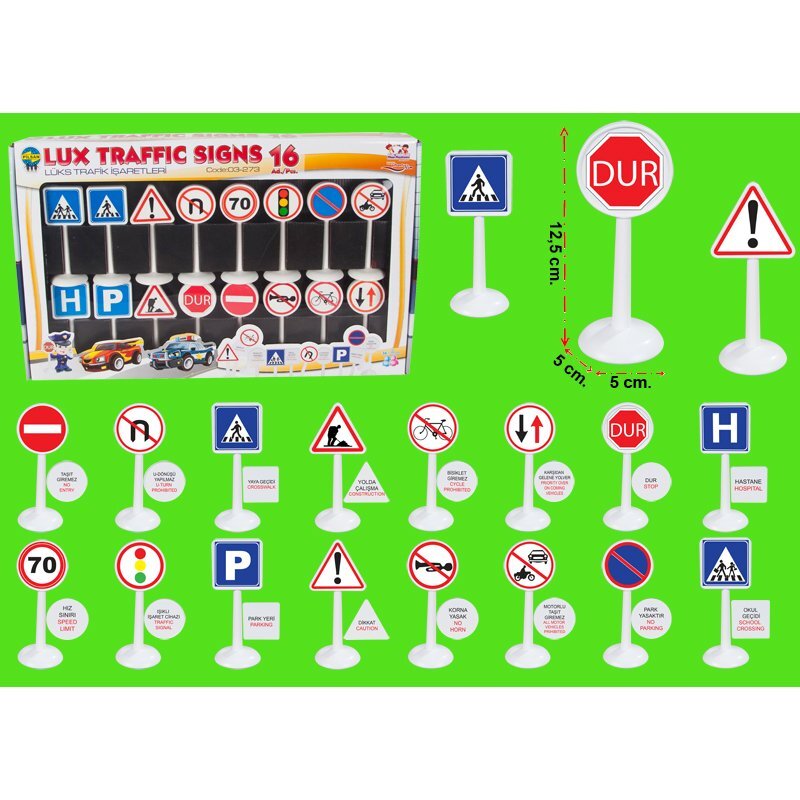PILSAN Set 16 Semne de circulatie mini