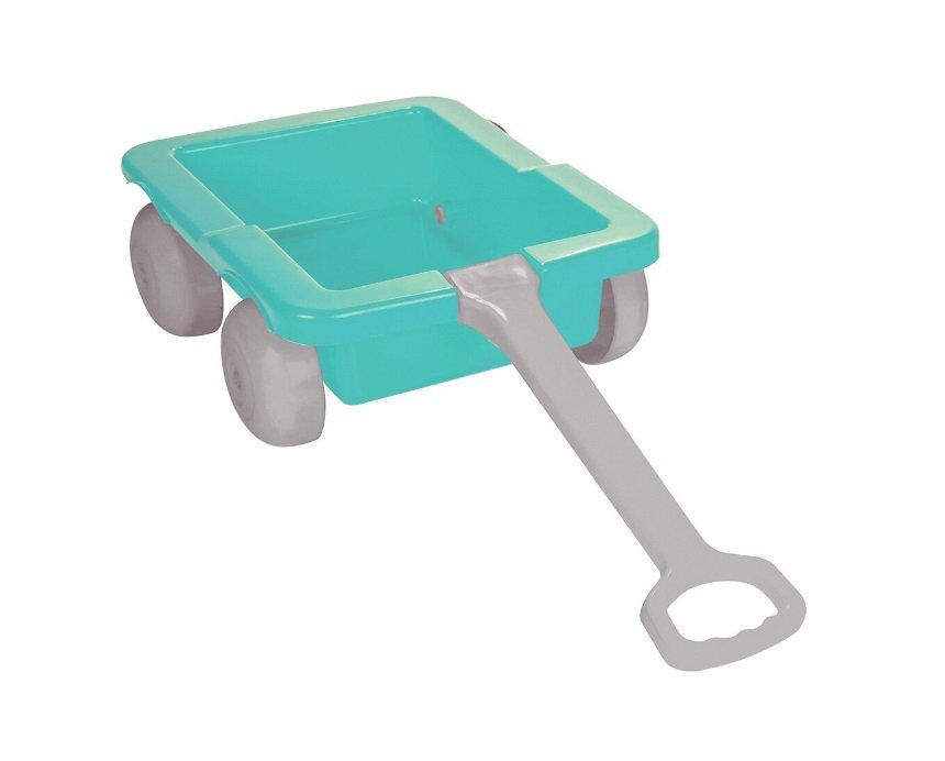PILSAN Set carucior pentru copii cu galetusajucarii de nisip si unelte Carriage Turcoaz