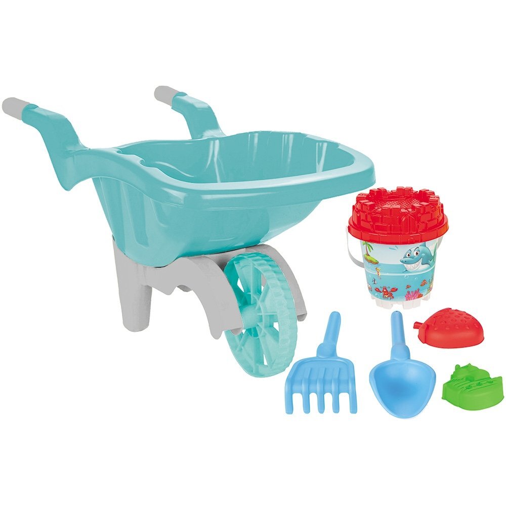 PILSAN Set jucarii nisip Roaba Jumbo cu accesorii albastru