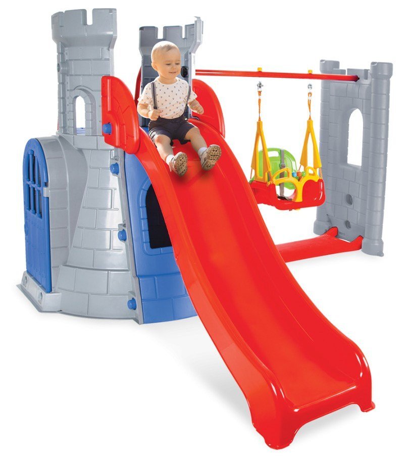 PILSAN Spatiu de joaca Castel Swing and Slide Blue