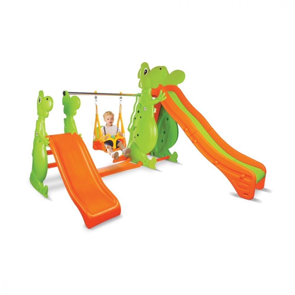 PILSAN Spatiu de joaca cu doua tobogane si leagan Playfull Dino