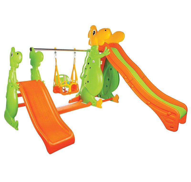 PILSAN Spatiu de joaca cu doua tobogane si leagan Playfull Dino