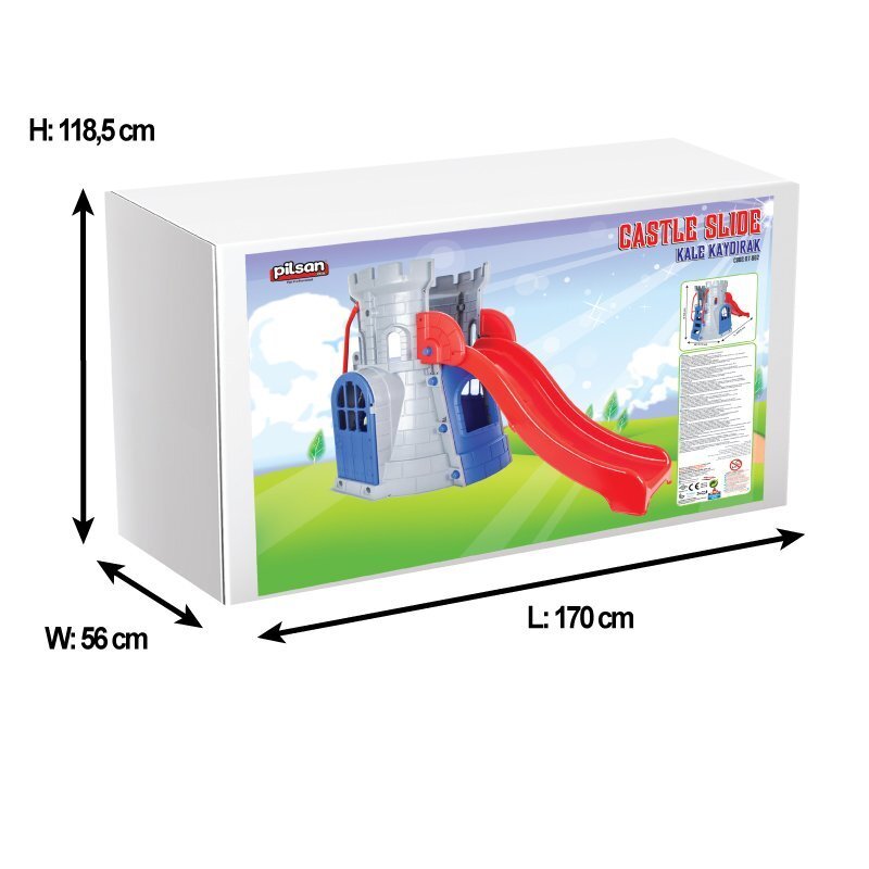 PILSAN Spatiu de joaca cu tobogan Castle Slide Blue
