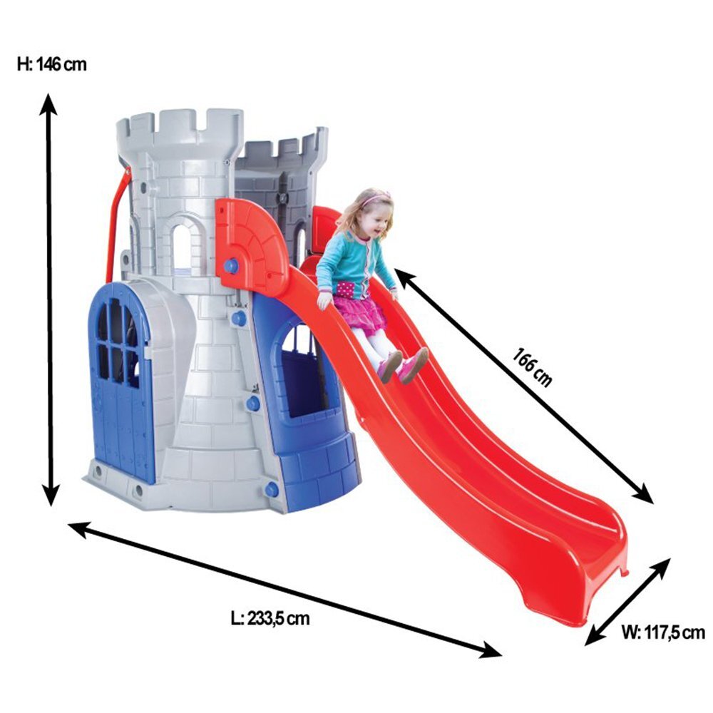 PILSAN Spatiu de joaca cu tobogan Castle Slide Blue