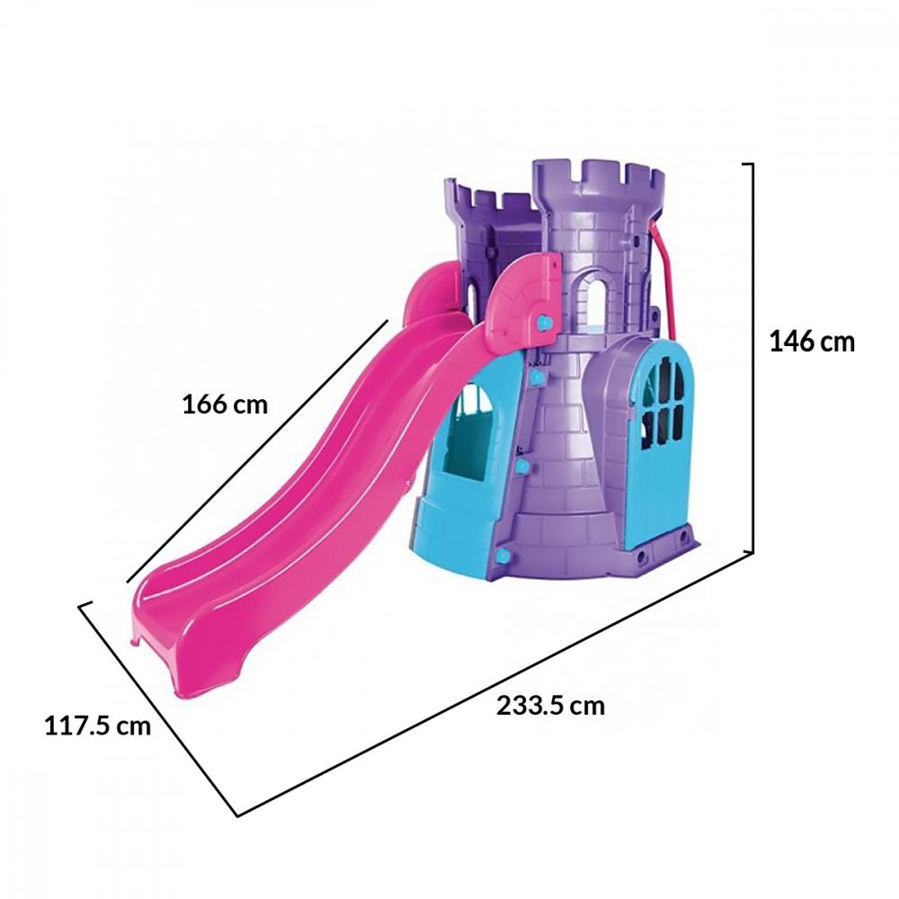 PILSAN Spatiu de joaca cu tobogan Castle Slide purple