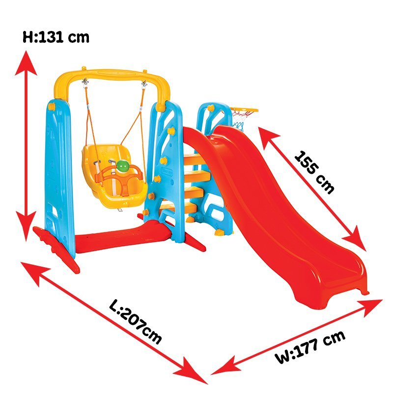 PILSAN Spatiu de joaca cu tobogan si leagan Wavy Slide