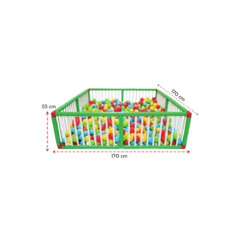 PILSAN Tarc de joaca copii pentru exteriorinterior Ball Pool 170x170cm