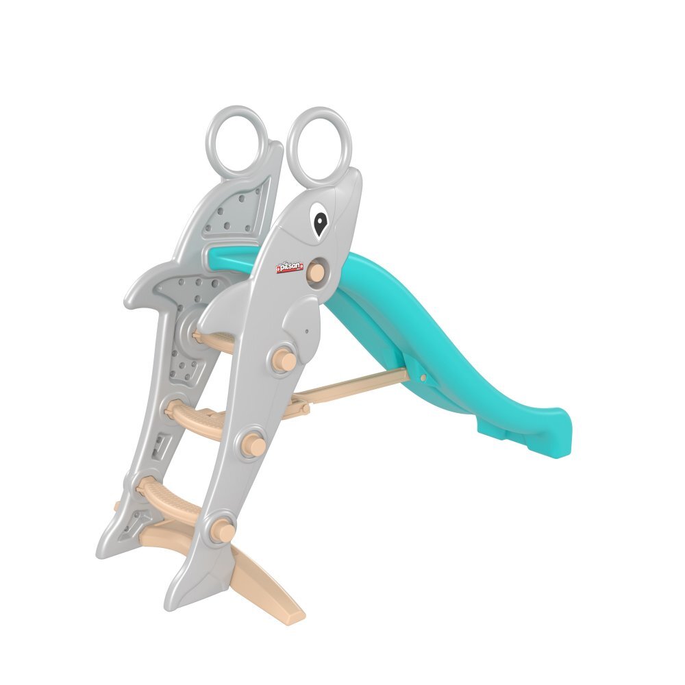 PILSAN Tobogan pliabil pentru copii Dolphin cu conectare la apautilizare interiorexteriorcapacitate maxima 50 kgvarsta 2ani+