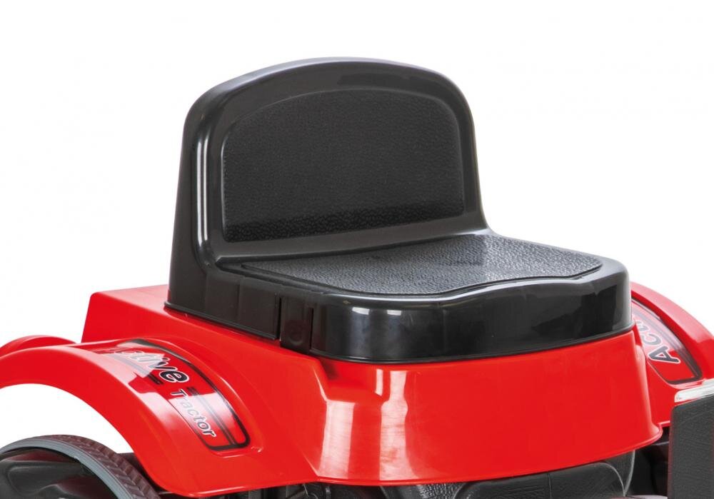 PILSAN Tractor cu pedale pentru copii Active Red cu scaunel reglabil transmisie pe lant spatar volan claxon de la 3 ani pana la 50 kg