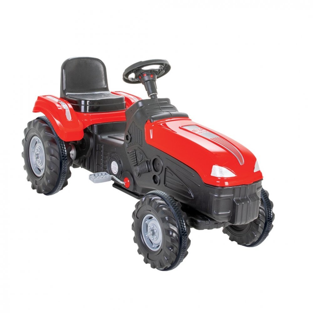 PILSAN Tractor cu pedale pentru copii Mega Red cu scaunel reglabil claxon sarcina maxima admisa 60 kg dimensiune 53.5 x 114 x 64 cm