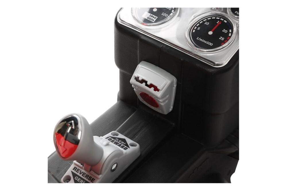 PILSAN Tractor electric pentru copii Active 45W Red din plastic rezistent cu pedala de accelerare frana scaun reglabil in 6 pozitii claxon lumini viteza maxima 3 kmh dimensiune 51 x 95 x 51 cm