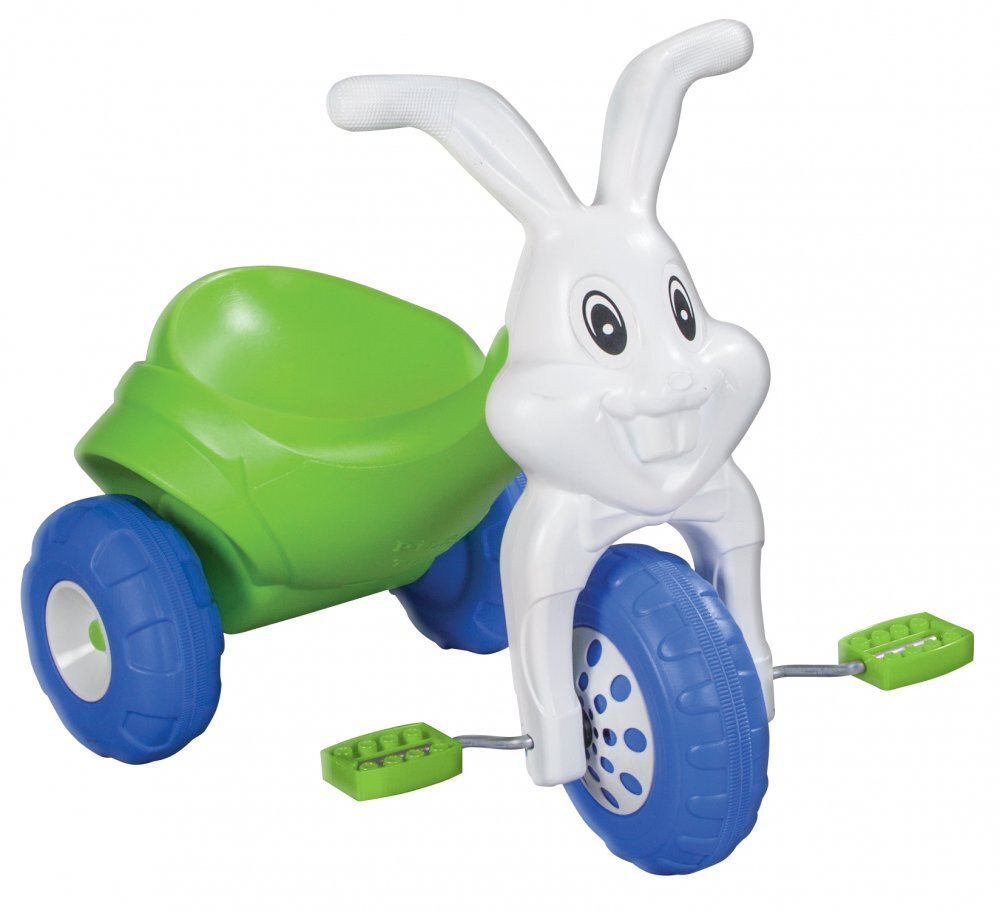 PILSAN Tricicleta cu pedale pentru copii Funny Rabbit White