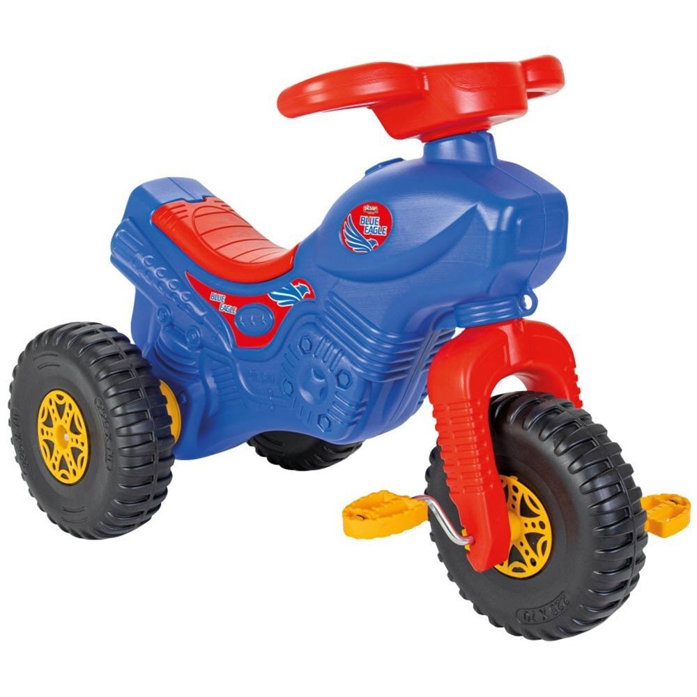PILSAN Tricicleta pentru copii Blue Eagle cu pedale sezut confortabil roti din plastic rezistent greutate admisa 35 kg varsta 3 ani+