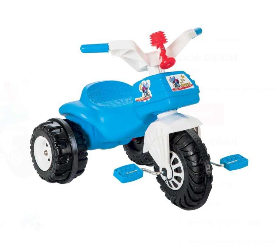 PILSAN Tricicleta pentru copii Mobidic Blue cu claxon si cosulet greutate maxima suportata 35 kg