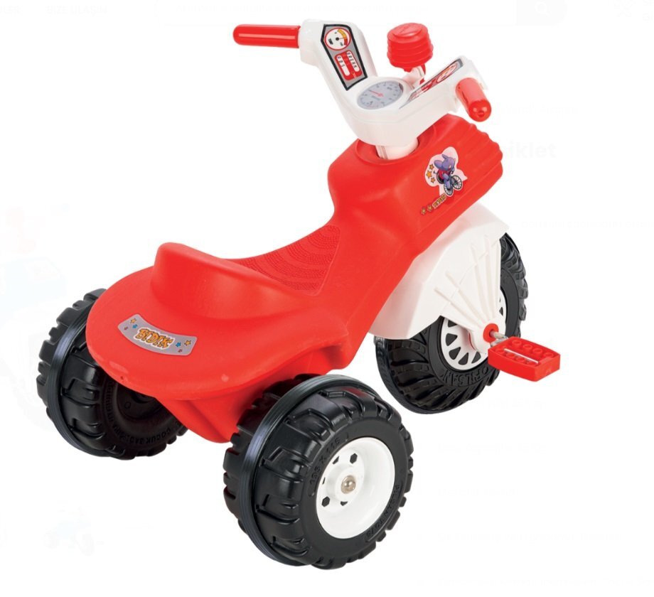 PILSAN Tricicleta pentru copii Mobidic Red cu claxon si cosulet greutate maxima suportata 35 kg
