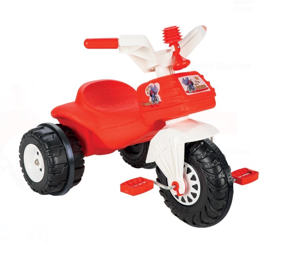 PILSAN Tricicleta pentru copii Mobidic Red cu claxon si cosulet greutate maxima suportata 35 kg