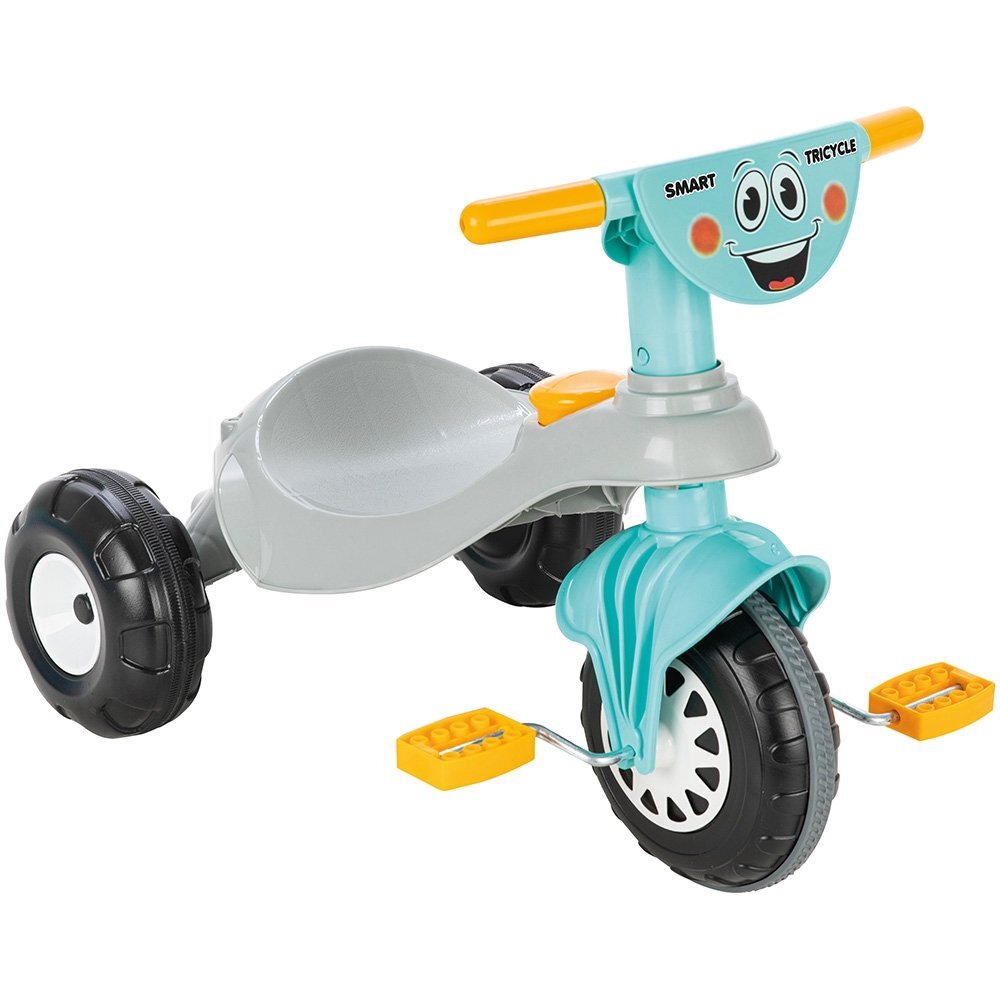 PILSAN Tricicleta pentru copii Smart Grey cu sistem de blocare a rotilor claxon greutate admisa 35 kg