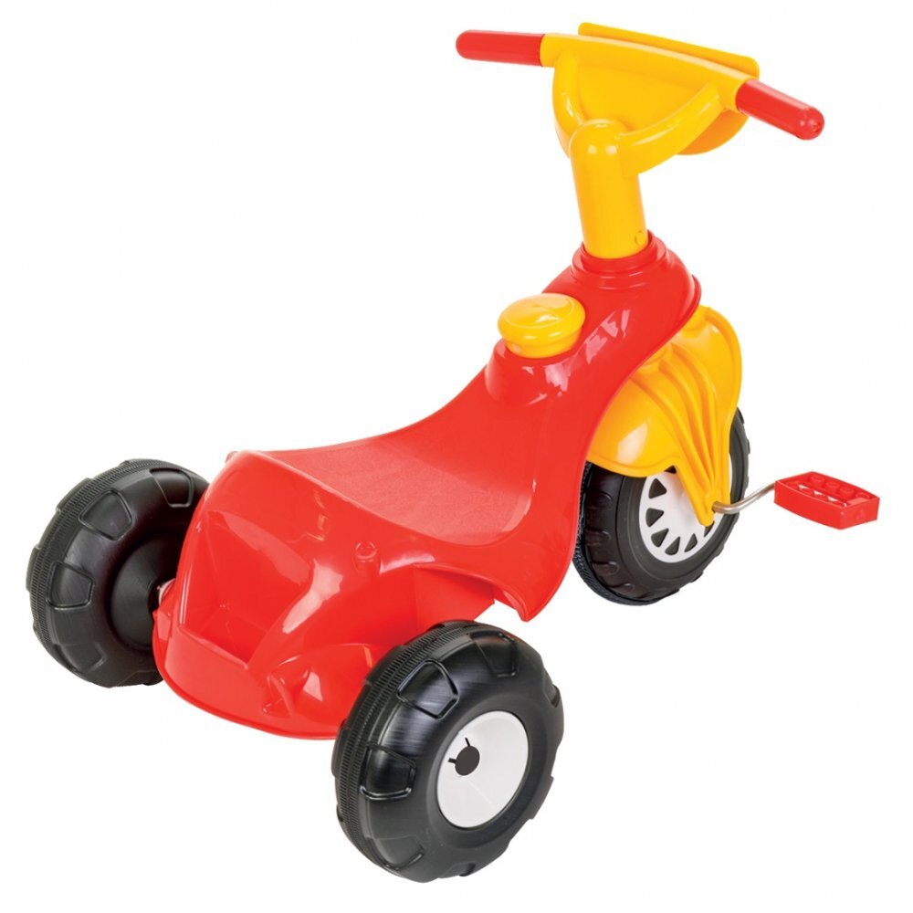 PILSAN Tricicleta pentru copii Smart Red cu pedaledesign ergonomic si durabilroti rezistenteusor de manevrat de la 3 ani pana la 35 kgclaxon inclus