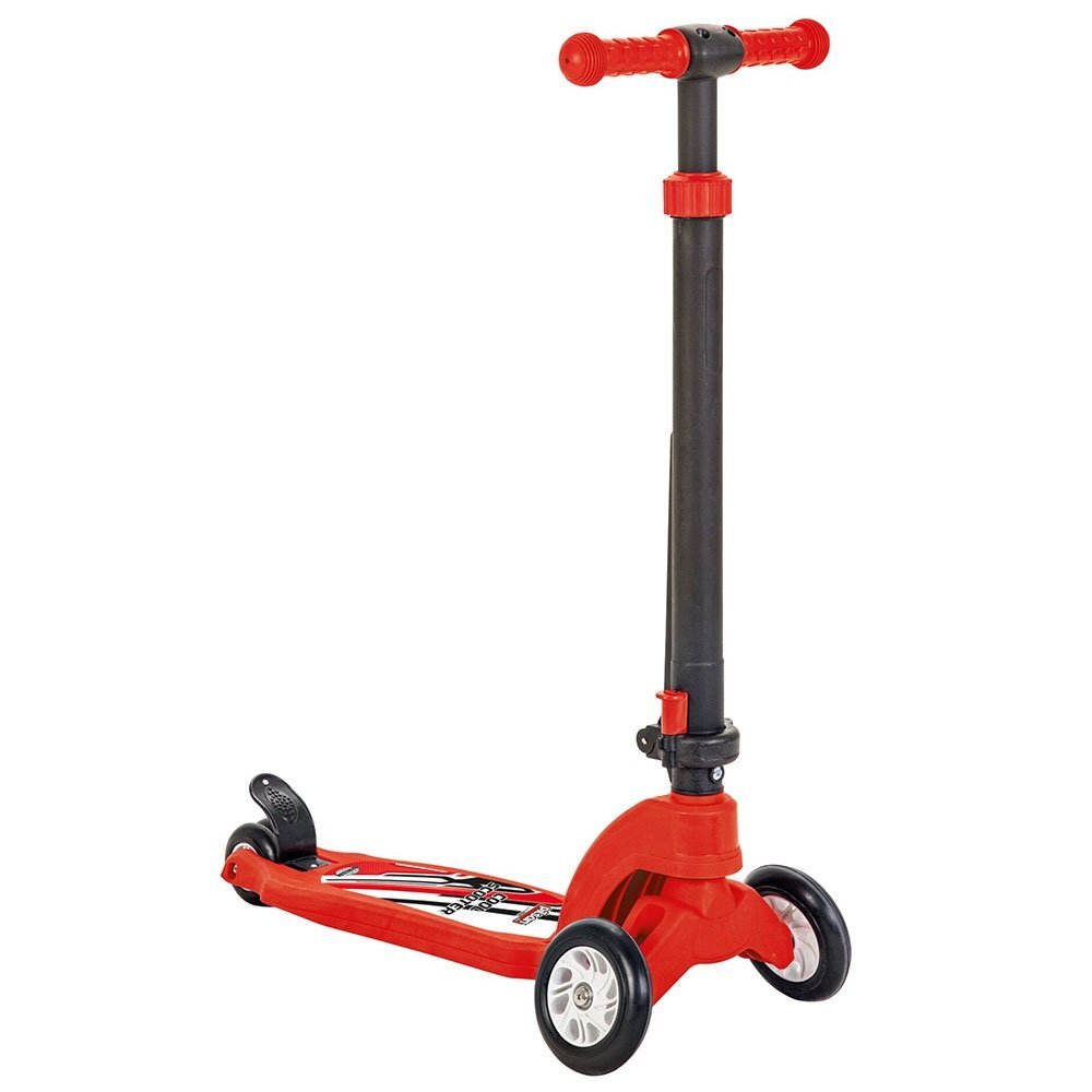 PILSAN Trotineta Cool Red cu 3 roti ghidon reglabil manere anti-alunecare greutate admisa 35 kg