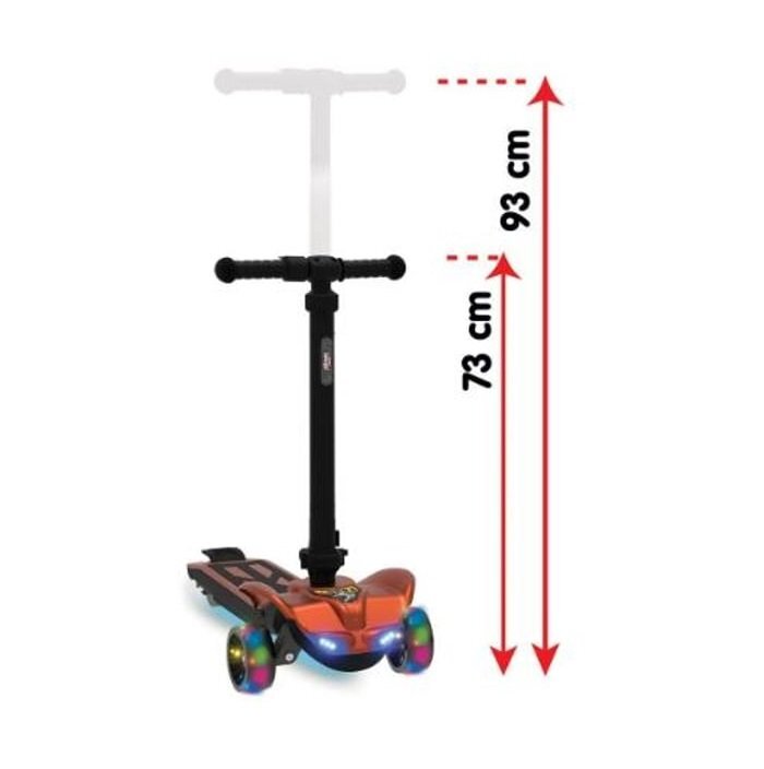 PILSAN Trotineta electrica cu faruribaza cu lumini LED3 nivele de reglare a vitezeiinaltime reglabilabluetooth si incarcator Cobra