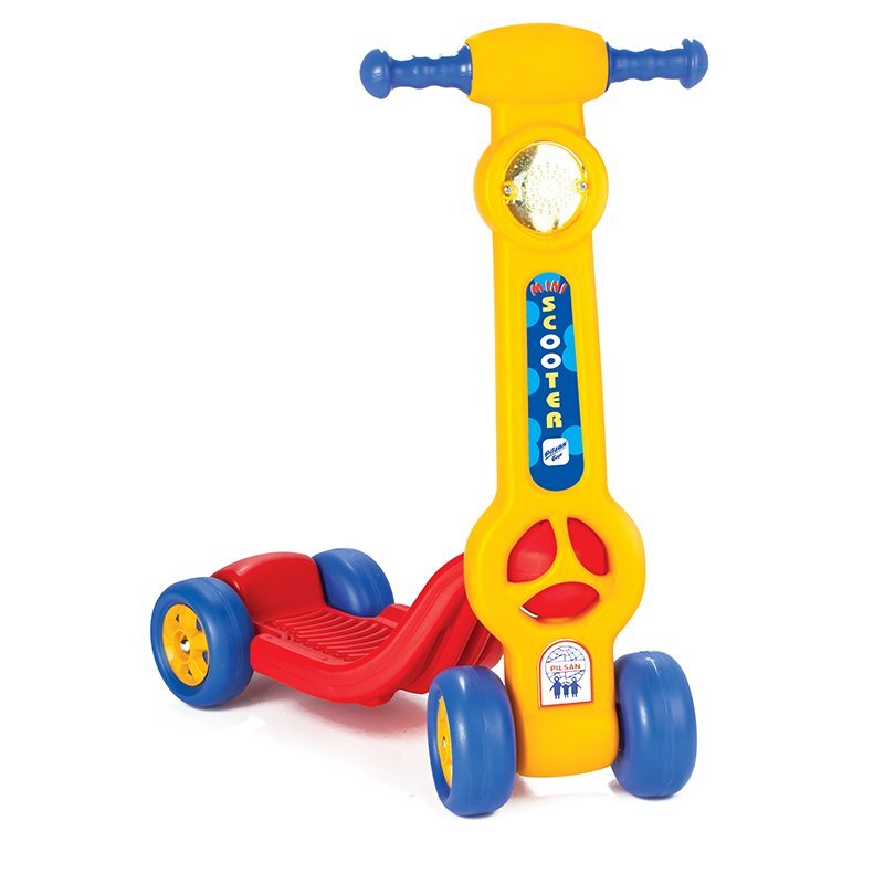 PILSAN Trotineta pentru copii de la 3 ani cu claxon si baza stabila Mini Scooter Red