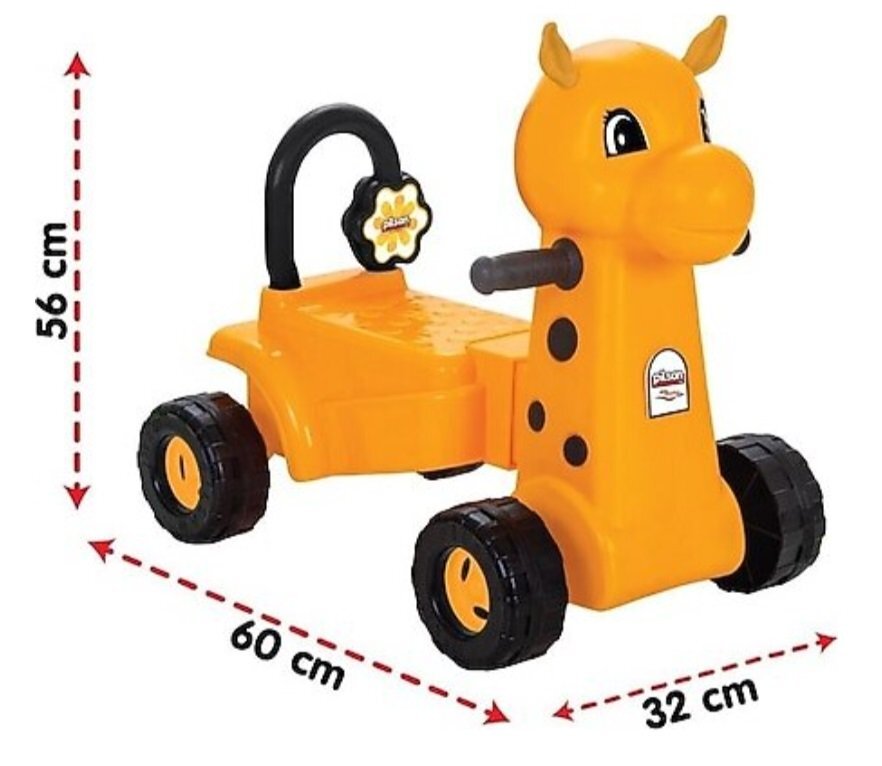 PILSAN Vehicul Ride On fara pedale Bambi cu spatar inaltmanere ergonomicerecomandat de la 12 luni