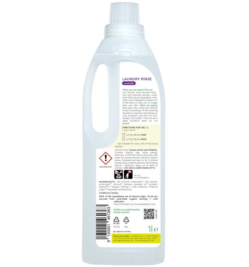 Planet Pure Balsam de rufe bio lavanda 1L