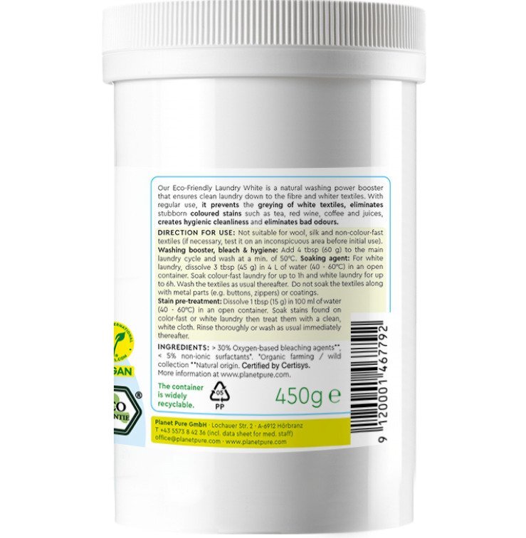 Planet Pure Inalbitor bio pe baza de oxigen 450g