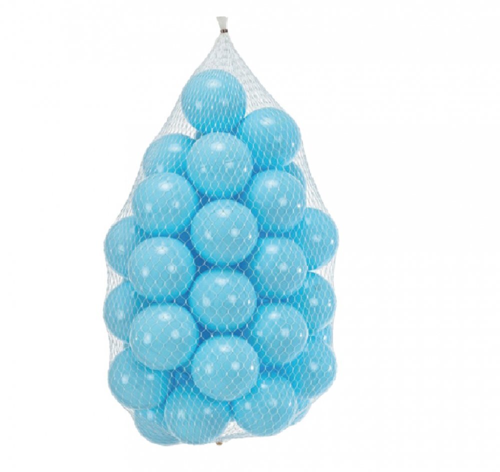 PlayCity Set 100 bile din plastic diametru 6 cm Blue