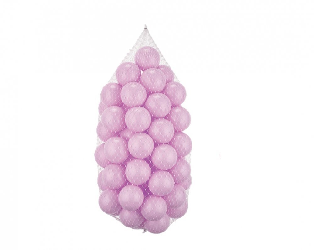 PlayCity Set 100 bile din plastic diametru 6 cm Pink