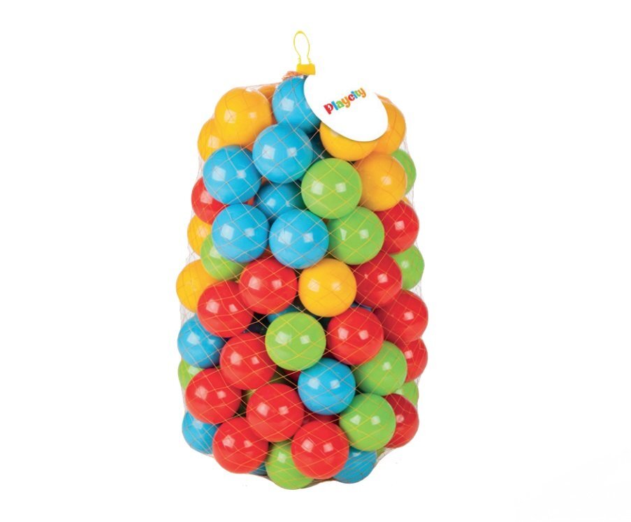 PlayCity Set 100 bile din plastic diametru 7 cm Multicolor