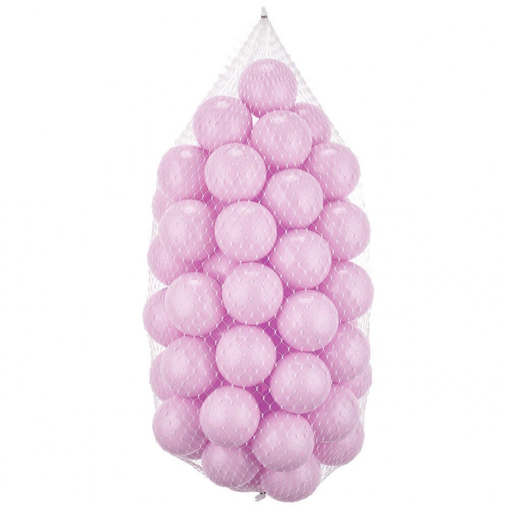 PlayCity Set 500 bile din plastic diametru 7 cm Premium Pink