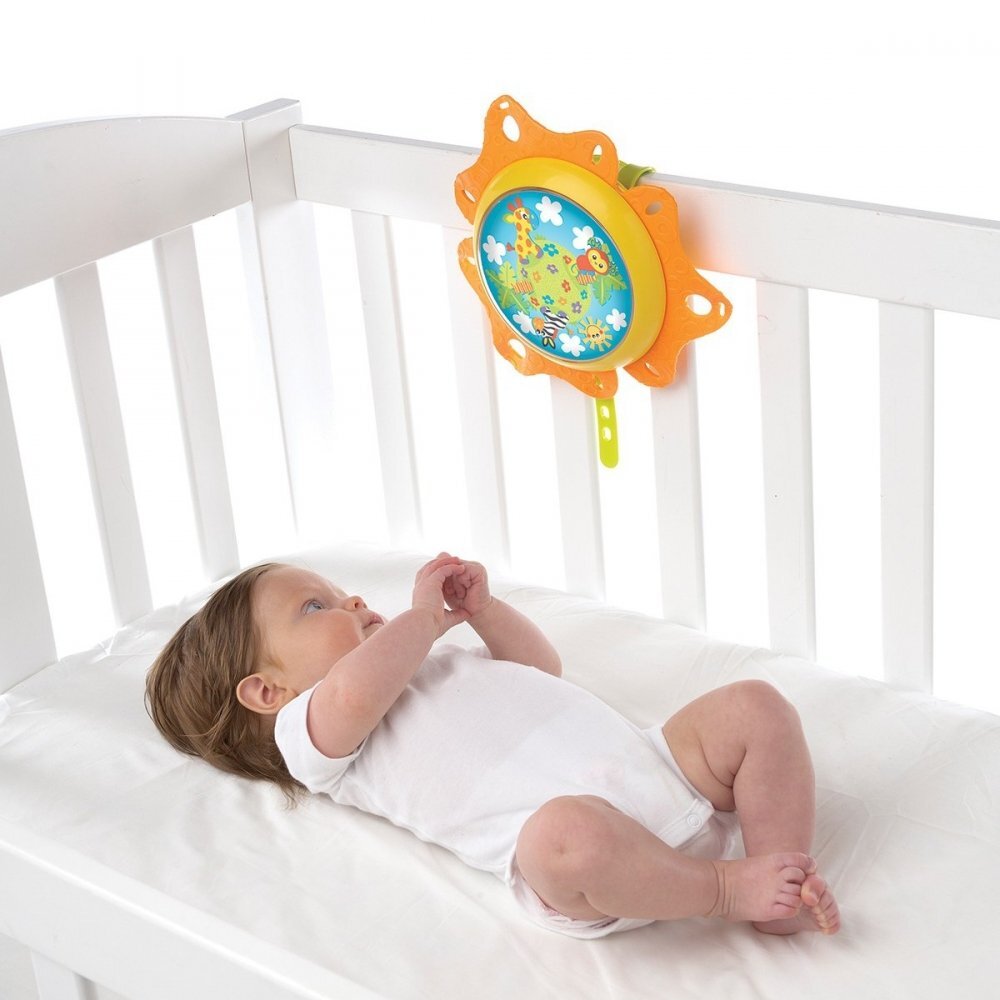 Playgro Carusel muzical cu proiector lumea junglei