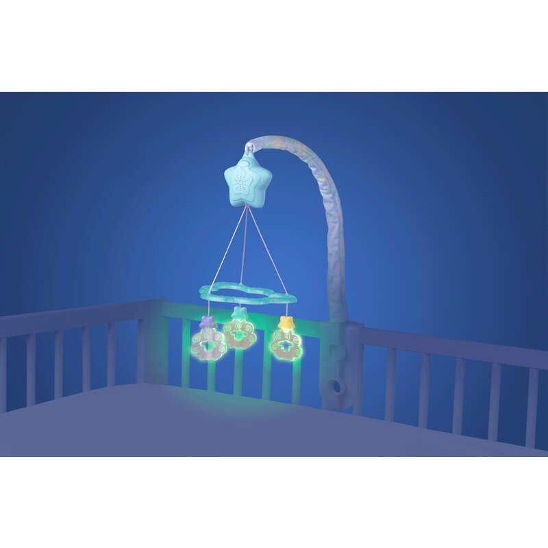 Playgro Carusel muzical cu stelute si norisori Dreamtime Soothing Light Up Mobile