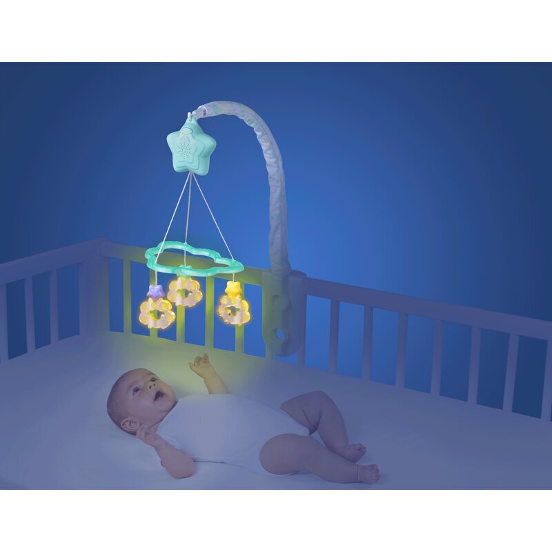 Playgro Carusel muzical cu stelute si norisori Dreamtime Soothing Light Up Mobile