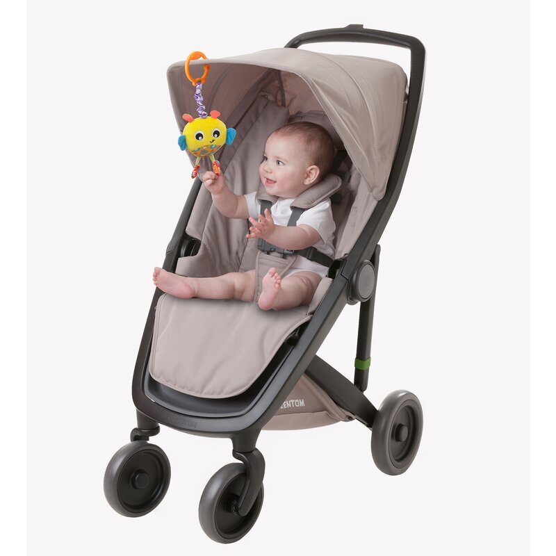 Playgro Jucarie cu vibratii pentru carucior scoica auto si patut Wiggling Bertie Bee 23 cm