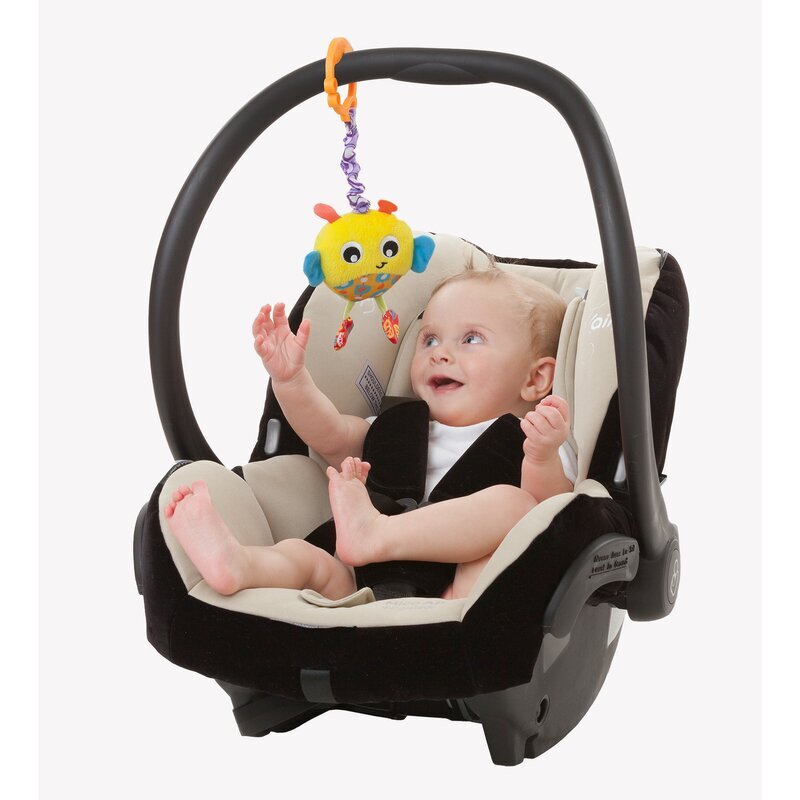 Playgro Jucarie cu vibratii pentru carucior scoica auto si patut Wiggling Bertie Bee 23 cm