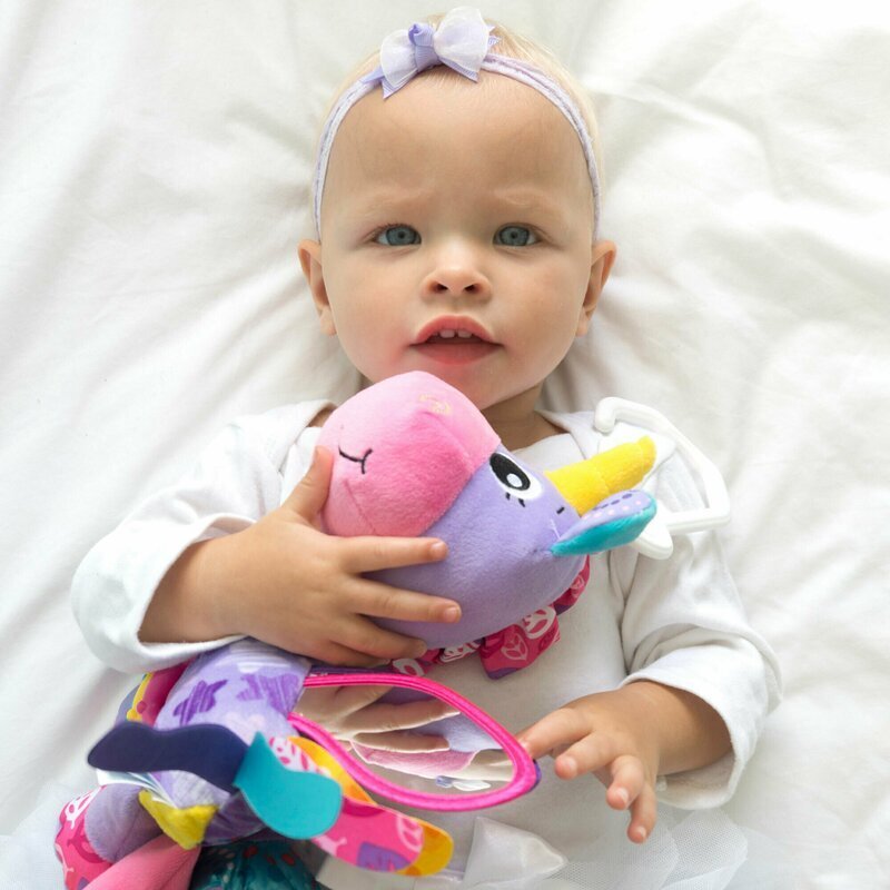 Playgro Jucarie pentru carucior Activity Friend Stella Unicorn 39 cm