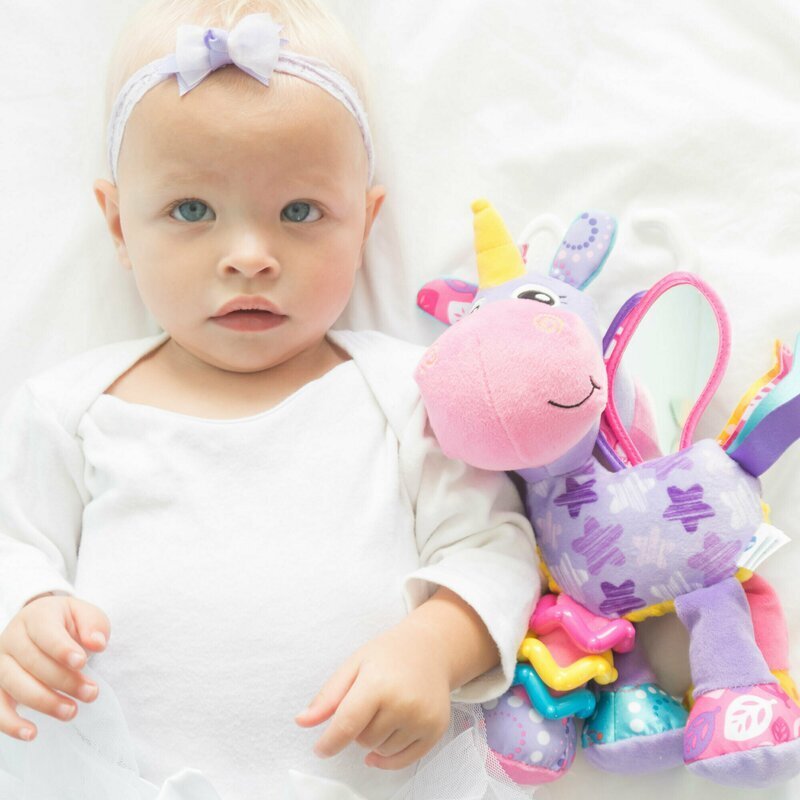 Playgro Jucarie pentru carucior Activity Friend Stella Unicorn 39 cm