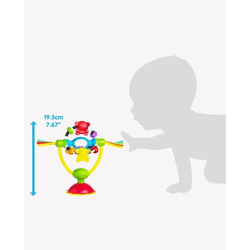 Playgro Jucarie pentru scaunul de masa cu ventuza High chair Spinning Toy 19.5 cm