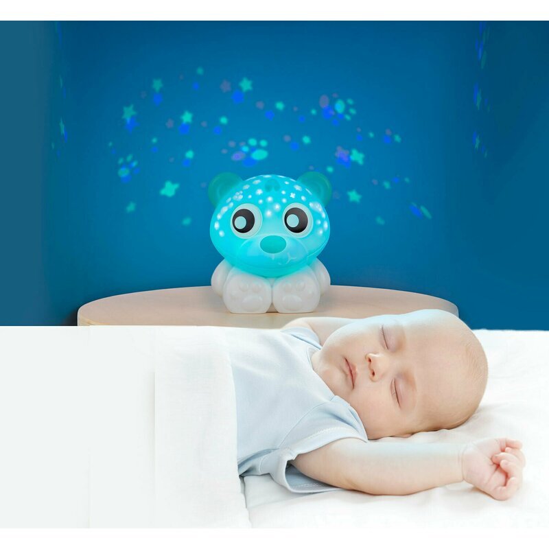 Playgro Lampa de veghe si proiector Mint White