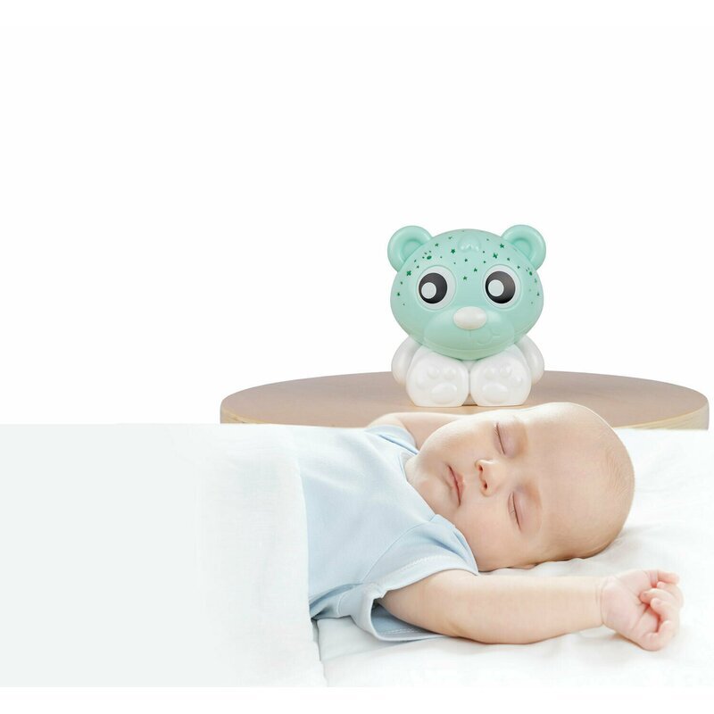 Playgro Lampa de veghe si proiector Mint White