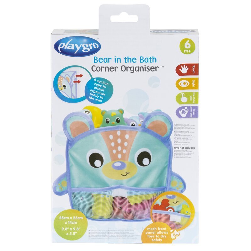 Playgro Organizator de baie pentru jucarii cu ventuze 6 luni+ Bear Multicolor