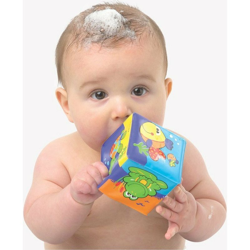 Playgro Set 6 cuburi pentru baie Splash and Learn Soft blocks for bath
