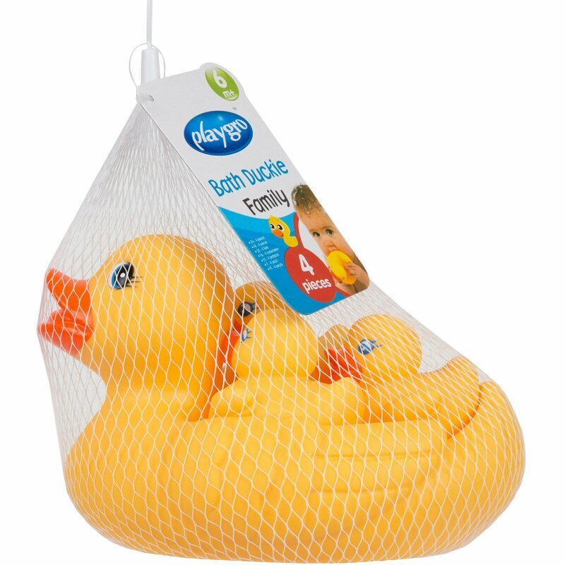 Playgro Set de joaca de baie Ratusca cu trei bococi fara gauri