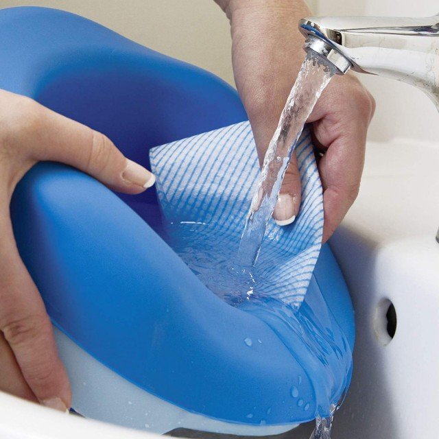 Potette Plus Liner reutilizabil din silicon pentru olita portabila 2 in 1 albastru