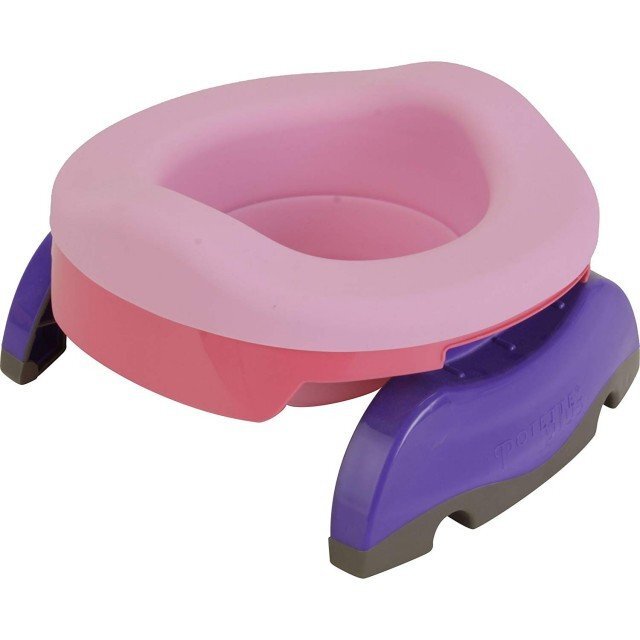 Potette Plus Pachet economic roz + alb olita portabila + liner reutilizabil + 10 pungi biodegradabile