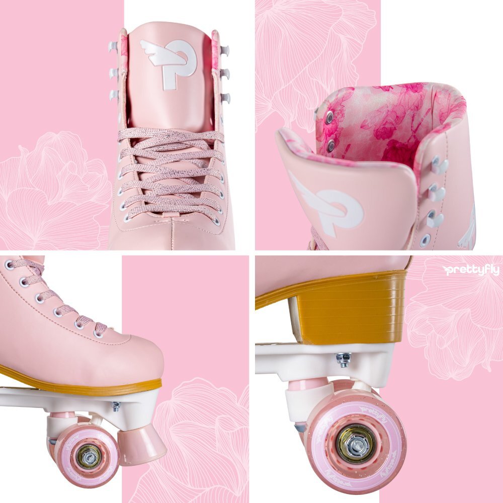 Prettyfly Patine cu rotile ajustabile marime 35-38 Pink