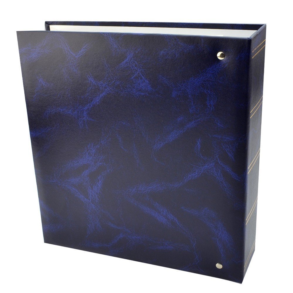 Procart Album foto classic 23x28 cm 50 pagini albe autoadezive tip caiet mecanic culoare albastru